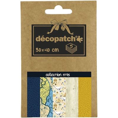 Décopatch DP015O Művészeti papír - 5 lap Décopatch DP015O Művészeti papír - 5 lap