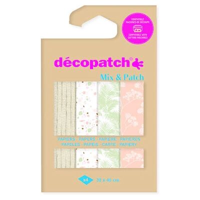 Décopatch DP033C papier d'art - 4 feuilles Décopatch DP033C papier d'art - 4 feuilles