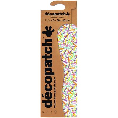 Papier Texturé Décopatch 827 30x40cm - Pack 3 Feuilles Papier décoratif Papier Texturé Décopatch 827 30x40cm - Pack 3 Feuilles Papier décoratif