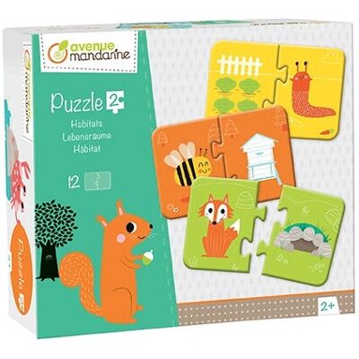 Clairefontaine JE511C Zabawka edukacyjna - 12 puzzli dla dzieci Clairefontaine JE511C Zabawka edukacyjna - 12 puzzli dla dzieci