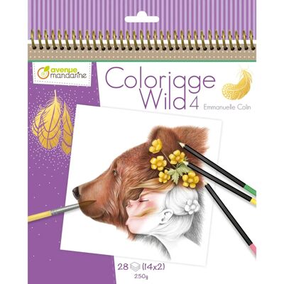 Avenue Mandarine Emmanuelle Colin Wild 4 Cahier de Colorier - 28 pages Avenue Mandarine Emmanuelle Colin Wild 4 Cahier de Colorier - 28 pages