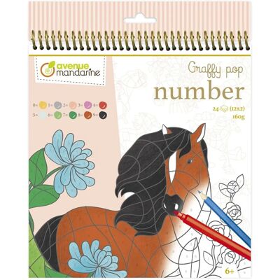 Avenue Mandarine Libro da Colorare Cavalli & Unicorni - 24 Pagine Avenue Mandarine Libro da Colorare Cavalli & Unicorni - 24 Pagine
