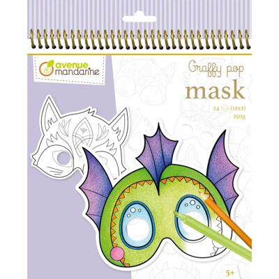 Avenue Mandarine - Masque Pop Graffy - Animal fantastique - Masque Avenue Mandarine - Masque Pop Graffy - Animal fantastique - Masque