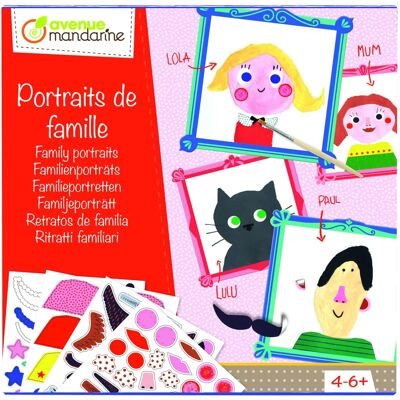 Jouet d'art et d'artisanat Clairefontaine - Portraits de Famille - Publicité Jouet d'art et d'artisanat Clairefontaine - Portraits de Famille - Publicité