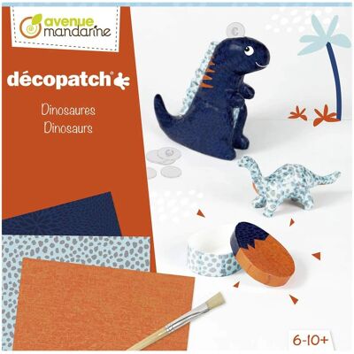 Avenue Mandarine Dinosaurier Kreativ-Box - Decoupage-Kit für Kinder Avenue Mandarine Dinosaurier Kreativ-Box - Decoupage-Kit für Kinder