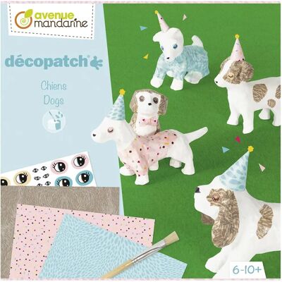 Boîte Créative Avenue Mandarine Décopatch Chiens - Activité Manuelle Boîte Créative Avenue Mandarine Décopatch Chiens - Activité Manuelle