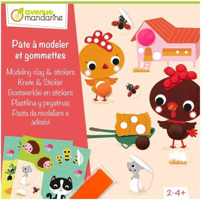 Set creativo di plastilina e adesivi - Rougier & Plé Set creativo di plastilina e adesivi - Rougier & Plé