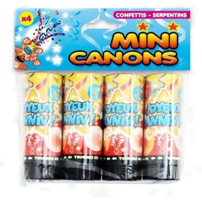 Générique SACHET DE 4 CANONS À CONFETTIS - Confetti Cannons Générique SACHET DE 4 CANONS À CONFETTIS - Confetti Cannons
