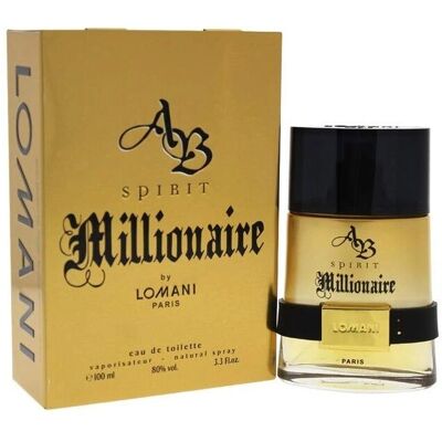 Lomani AB Spirit Millionaire Eau De Toilette Spray - Homme - 100 ml - Publicité Lomani AB Spirit Millionaire Eau De Toilette Spray - Homme - 100 ml - Publicité