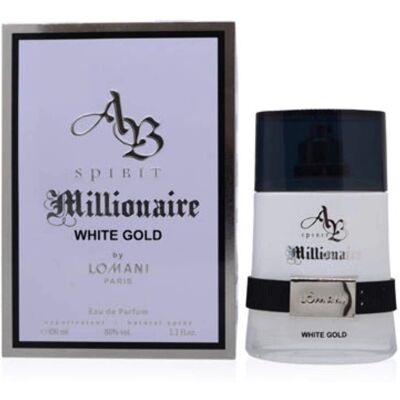 Lomani Ab Spirit Millionaire White Gold Eau De Parfum Spray - Homme - 100 ml - Publicité Lomani Ab Spirit Millionaire White Gold Eau De Parfum Spray - Homme - 100 ml - Publicité