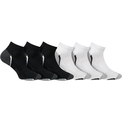 Calzini Sneakers Dim - Bianco/Nero - Confezione 6/12 Calzini Sneakers Dim - Bianco/Nero - Confezione 6/12