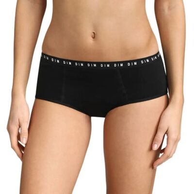 DIM Boxer notturno in cotone riutilizzabile - Assorbente - Nero DIM Boxer notturno in cotone riutilizzabile - Assorbente - Nero