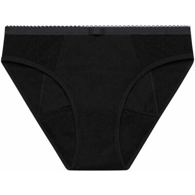 DIM - MENSTRUAL LACE NIGHT SLIP - Noir - XL - menstrual underwear - Publicité DIM - MENSTRUAL LACE NIGHT SLIP - Noir - XL - menstrual underwear - Publicité