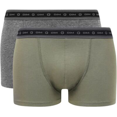 DIM ECOSMART BOXER 2x - Herren Bio Boxershorts - grün - dunkelgrün - männlich - XL DIM ECOSMART BOXER 2x - Herren Bio Boxershorts - grün - dunkelgrün - männlich - XL