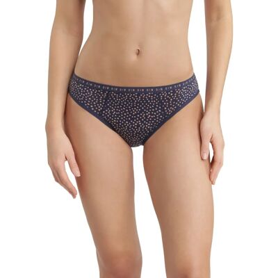 Culotte menstruelle en coton bio Indigo Flux moyen - Sous-vêtements Menstruels - Publicité Culotte menstruelle en coton bio Indigo Flux moyen - Sous-vêtements Menstruels - Publicité