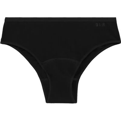 Ropa interior absorbente de algodón elástico negra Moments Oups reutilizable Ropa interior absorbente de algodón elástico negra Moments Oups reutilizable