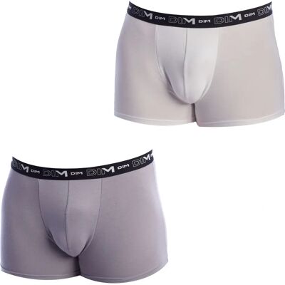 Boxers en Coton Stretch Dim - Gris - Boxers - Publicité Boxers en Coton Stretch Dim - Gris - Boxers - Publicité