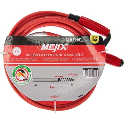 Kit de débouchage Mejix - 7M, gainé, 8mm - Publicité Kit de débouchage Mejix - 7M, gainé, 8mm - Publicité