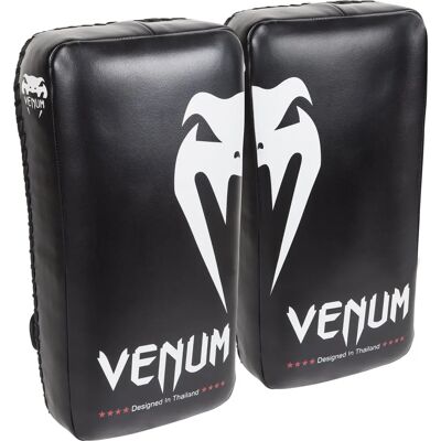 Venum Giant Kick Pads - Noir/Blanc Glaçon - Kick Pads Venum Giant Kick Pads - Noir/Blanc Glaçon - Kick Pads