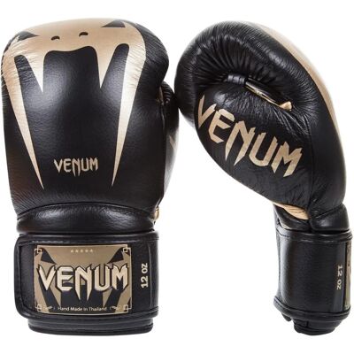 Gants de Boxe Venum Giant 3.0 Nappa Cuir - Noir/Or Gants de Boxe Venum Giant 3.0 Nappa Cuir - Noir/Or