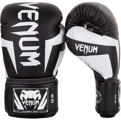 Venum Elite Bokszsukák - Fekete/Fehér 12oz Venum Elite Bokszsukák - Fekete/Fehér 12oz