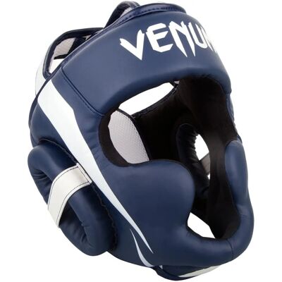 Venum Elite Casque - Blanc/Marine - Équipement de boxe MMA absorbant les chocs Venum Elite Casque - Blanc/Marine - Équipement de boxe MMA absorbant les chocs