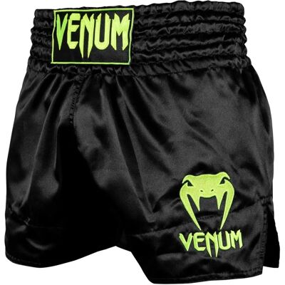 Shorts de Muay Thai Classiques Venum - Noir/Jaune Néon L - Publicité Shorts de Muay Thai Classiques Venum - Noir/Jaune Néon L - Publicité