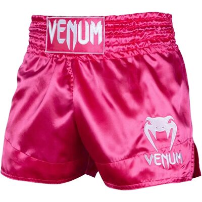 Shorts de Muay Thai Classic Venum - Rose/Blanc S Shorts de Muay Thai Classic Venum - Rose/Blanc S