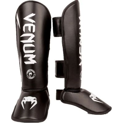 Venum Kid's Challenger Protective Shin Instep Guards - Schwarz/Weiß L Venum Kid's Challenger Protective Shin Instep Guards - Schwarz/Weiß L