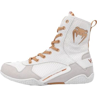 Venum Elite Boxschuhe Weiss Gold - Schuhgröße EU 48 Venum Elite Boxschuhe Weiss Gold - Schuhgröße EU 48