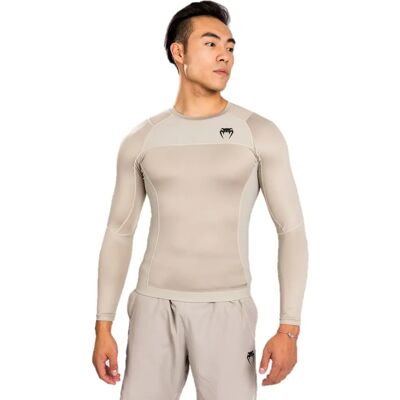 Venum G-Fit Air Rashguard - Sabbia - Compressore, Effetto seconda pelle Venum G-Fit Air Rashguard - Sabbia - Compressore, Effetto seconda pelle