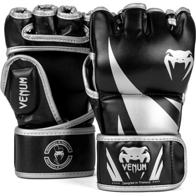 Venum Challenger 2.0 MMA Gloves - Black Silver - M Venum Challenger 2.0 MMA Gloves - Black Silver - M