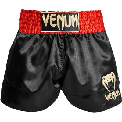 Szorty Muay Thai Venum Classic - Czerwony/Czarny/Złoty XXL - Spodenki Muay Thai Szorty Muay Thai Venum Classic - Czerwony/Czarny/Złoty XXL - Spodenki Muay Thai