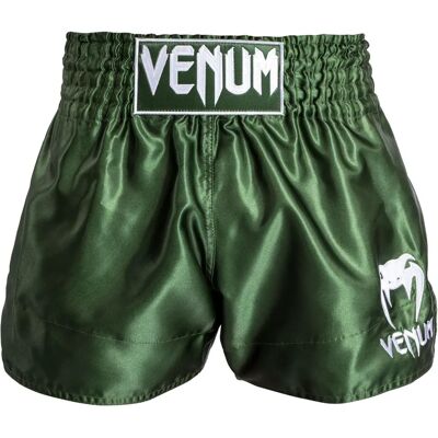 Venum Classic Muay Thai Shorts Khaki/weiß - Shorts Venum Classic Muay Thai Shorts Khaki/weiß - Shorts
