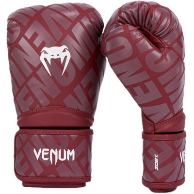 Gants de Boxe Venum Contender 1.5 XT - Bourgogne et Blanc - Publicité Gants de Boxe Venum Contender 1.5 XT - Bourgogne et Blanc - Publicité