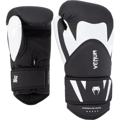 Venum Challenger 4.0 Bokszsapkák - Fekete Fehér - 12 oz Venum Challenger 4.0 Bokszsapkák - Fekete Fehér - 12 oz