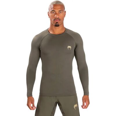 Venum Contender Khaki Long Sleeve Rashguard - Men's Jiu-Jitsu MMA Venum Contender Khaki Long Sleeve Rashguard - Men's Jiu-Jitsu MMA