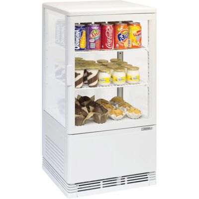 Casselin Mini vitrine réfrigérée positive 58L - Blanche - Publicité Casselin Mini vitrine réfrigérée positive 58L - Blanche - Publicité