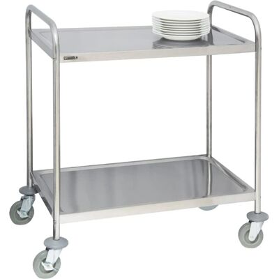 Carrello di Servizio in Acciaio Inox Casselin - Cci2, 2 Ripiani, 120kg Carrello di Servizio in Acciaio Inox Casselin - Cci2, 2 Ripiani, 120kg