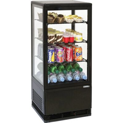 Casselin Mini vetrina refrigerata positiva 78L - NERA Casselin Mini vetrina refrigerata positiva 78L - NERA