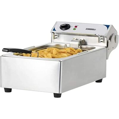 Friteuse en acier inoxydable 10L Casselin - Usage professionnel - Publicité Friteuse en acier inoxydable 10L Casselin - Usage professionnel - Publicité