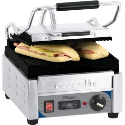 Grill Panini Rainurée Casselin - Temperatura regolabile - 2000W Grill Panini Rainurée Casselin - Temperatura regolabile - 2000W