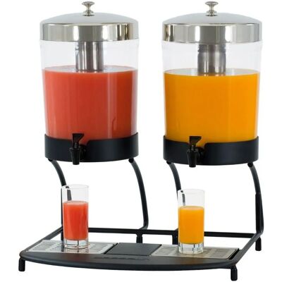 Distributeur de jus Casselin - 2x8L - Refroidissement inox Distributeur de jus Casselin - 2x8L - Refroidissement inox