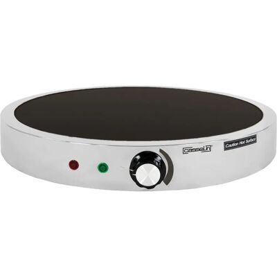 Casselin Placa de Calor de Acero Inoxidable y Vidrio - Ø45cm Casselin Placa de Calor de Acero Inoxidable y Vidrio - Ø45cm