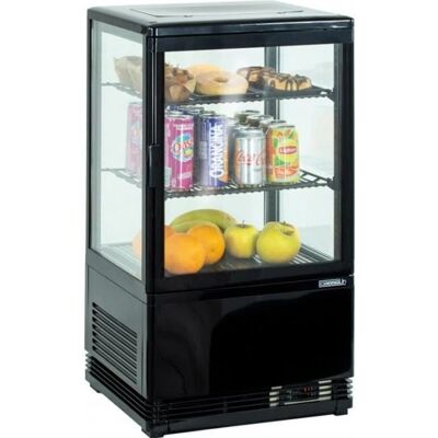Mini Vetrina Refrigerata Positiva 58L Nera Mini Vetrina Refrigerata Positiva 58L Nera