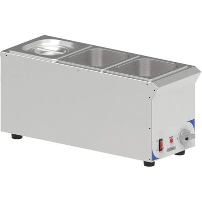 Bain Marie en Inox Casselin - 3 GN 1/6, Compact, 40-95°C Bain Marie en Inox Casselin - 3 GN 1/6, Compact, 40-95°C