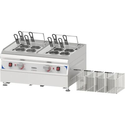 Cocedor de pasta Casselin - 2x9L - Acero inoxidable - Cocina profesional Cocedor de pasta Casselin - 2x9L - Acero inoxidable - Cocina profesional