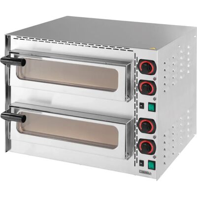 Forno pizza elettrico Casselin - 2 camere - 3,4 kW - Professionale Forno pizza elettrico Casselin - 2 camere - 3,4 kW - Professionale