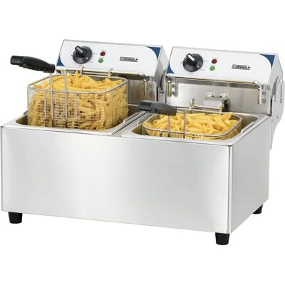 Freidora eléctrica profesional doble 2x7 litros Freidora eléctrica profesional doble 2x7 litros