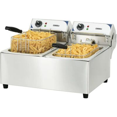 Friggitrice elettrica professionale 2 x 10 litri - Casselin Friggitrice elettrica professionale 2 x 10 litri - Casselin